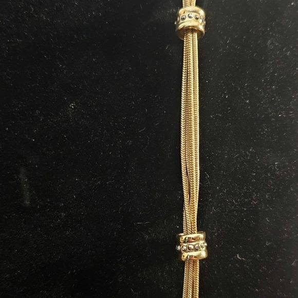Chico's Mulistrand Long Gold Necklace - Picture 2 of 5